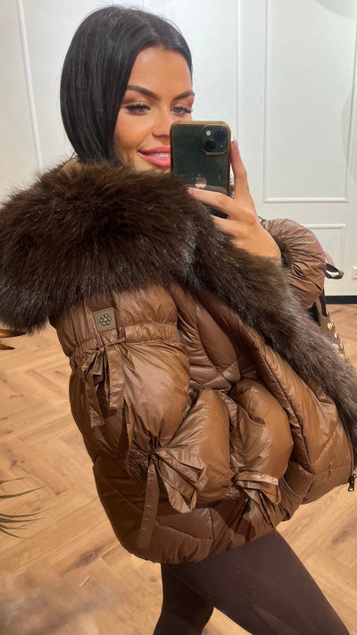 JAMILA DELUXE WINTERJACKET BROWN