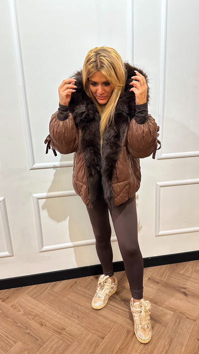 JAMILA DELUXE WINTERJACKET BROWN