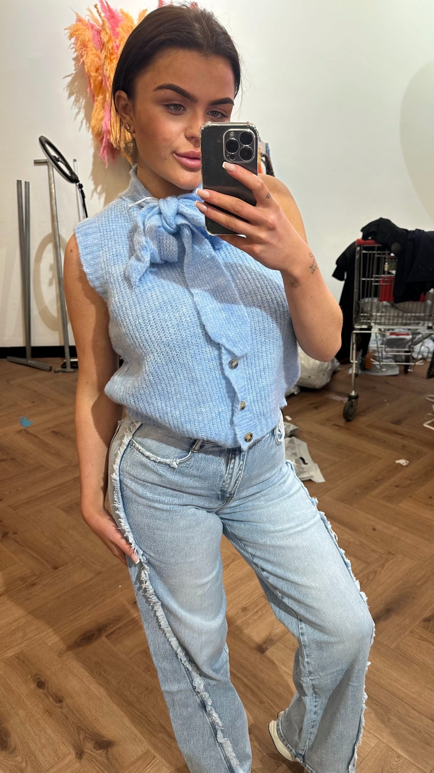 ELAINE TOP BLUE