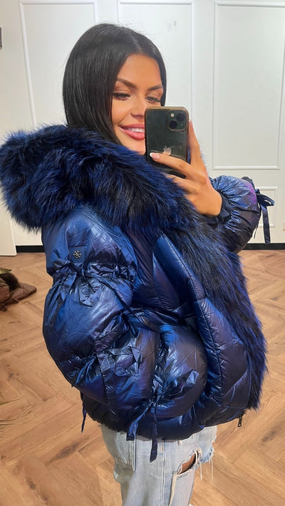 JAMILA DELUXE WINTERJACKET BLUE