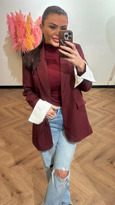 NAYOMI BLAZER BORDEAUX