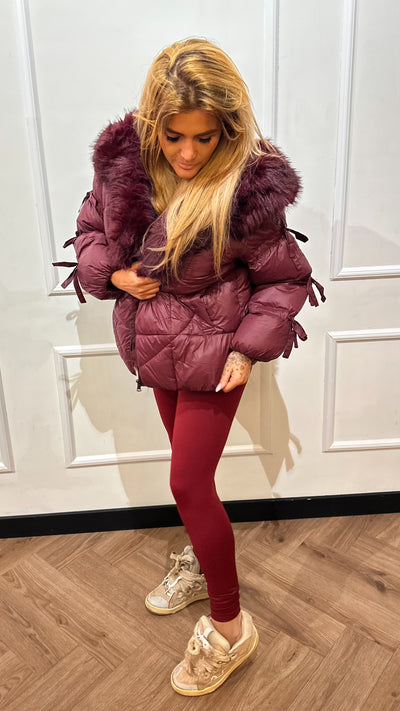 JAMILA DELUXE WINTERJACKET BORDEAUX