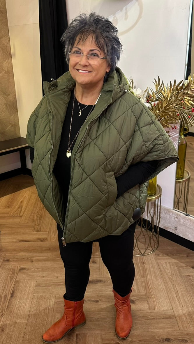DELUXE BODYWARMER ARMY
