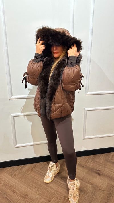 JAMILA DELUXE WINTERJACKET BROWN