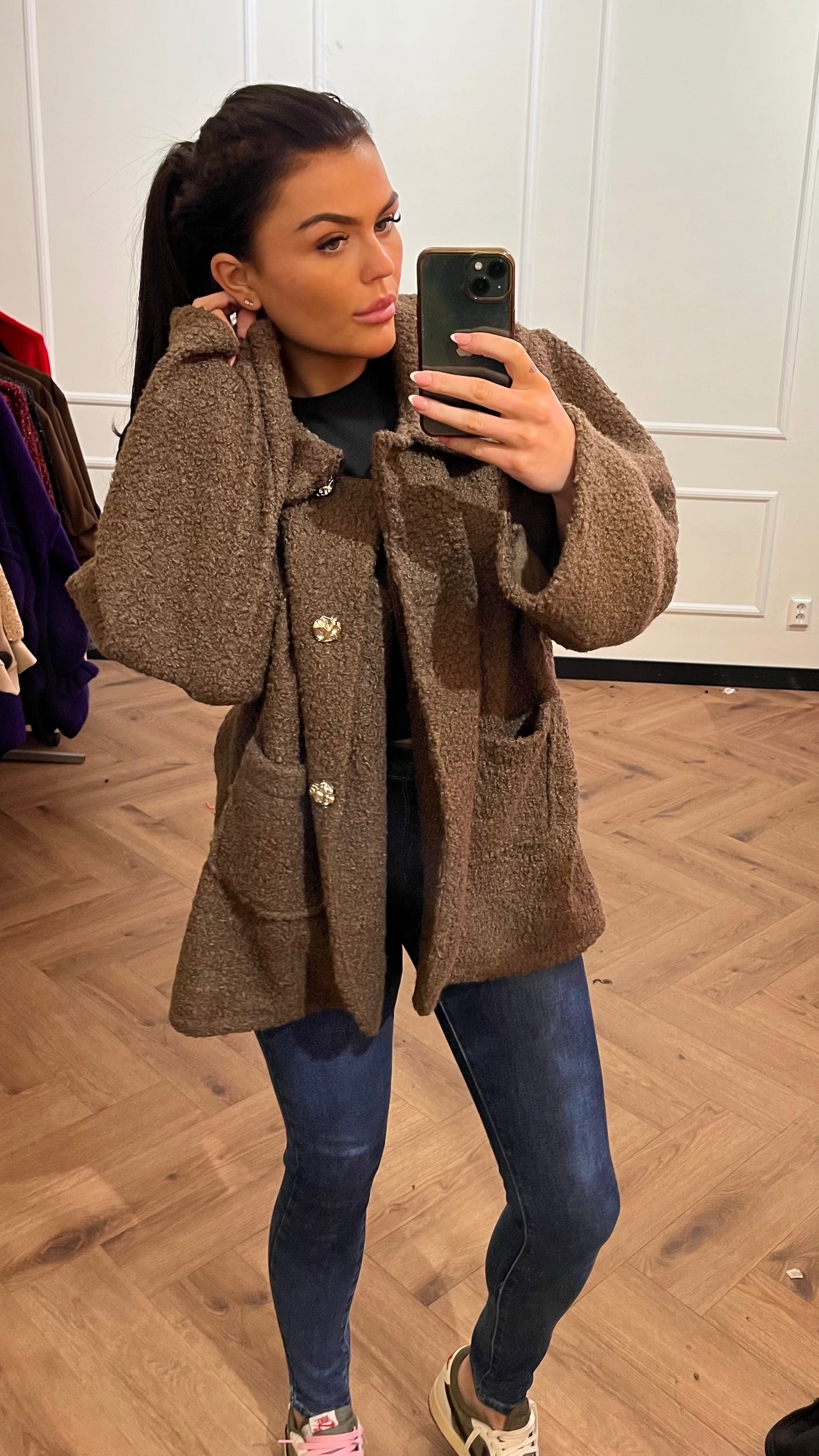 ZAIRA ACTIE JACKET CHOCO BROWN