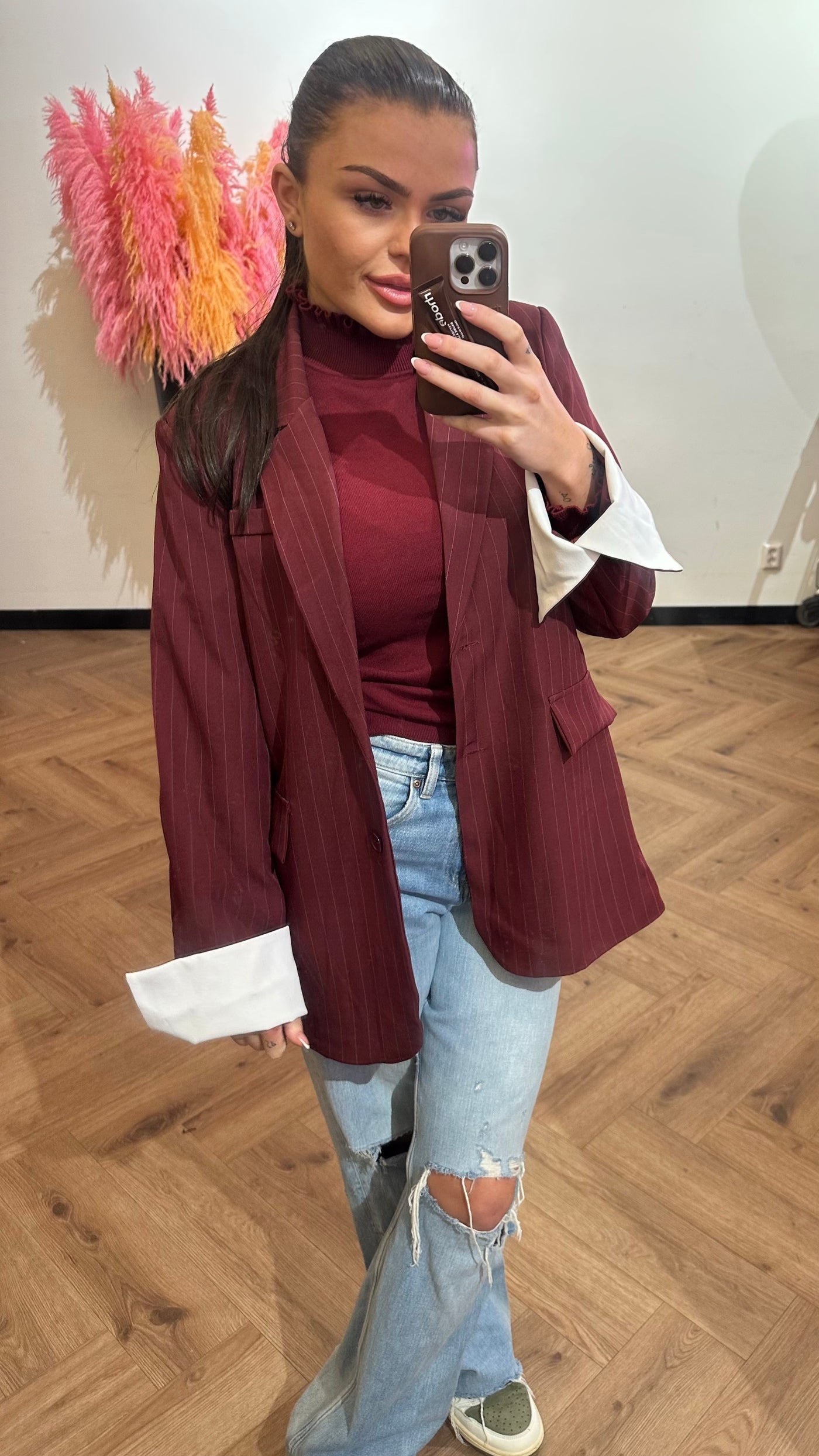 NAYOMI BLAZER BORDEAUX