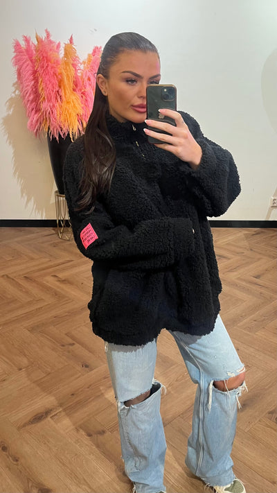 COMDY TEDDY SWEATER BLACK