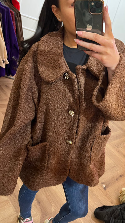 ZAIRA ACTIE JACKET CHOCO BROWN