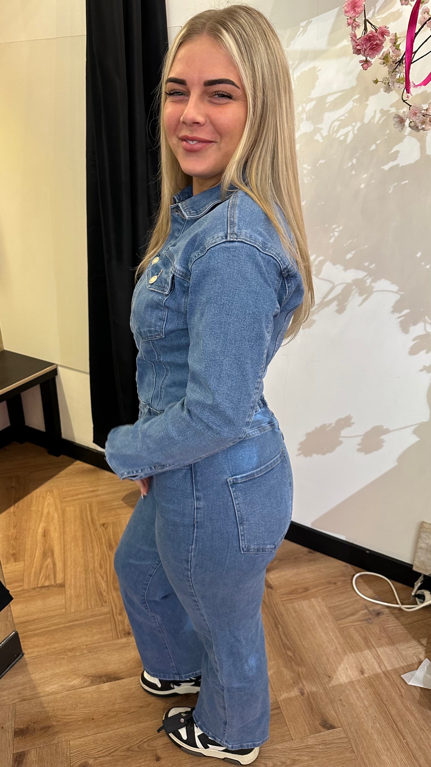 DENIM JUMPSUIT MEGA STRETCH