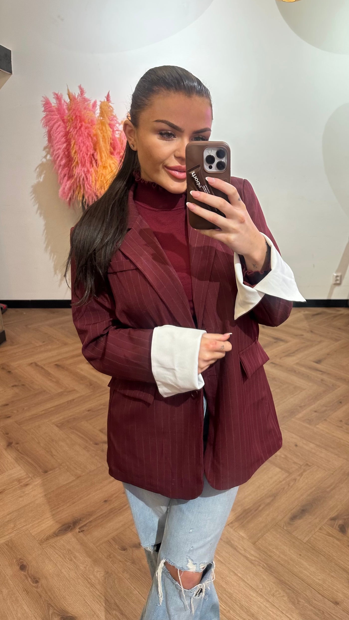 NAYOMI BLAZER BORDEAUX