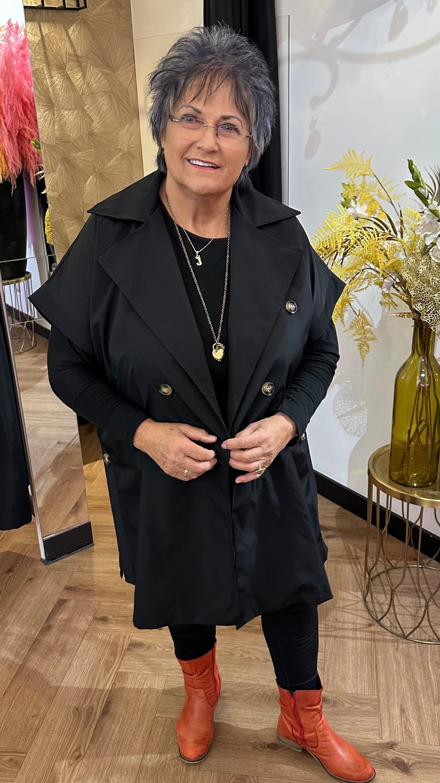 OVERSIZED TRENCHCOAT BLACK
