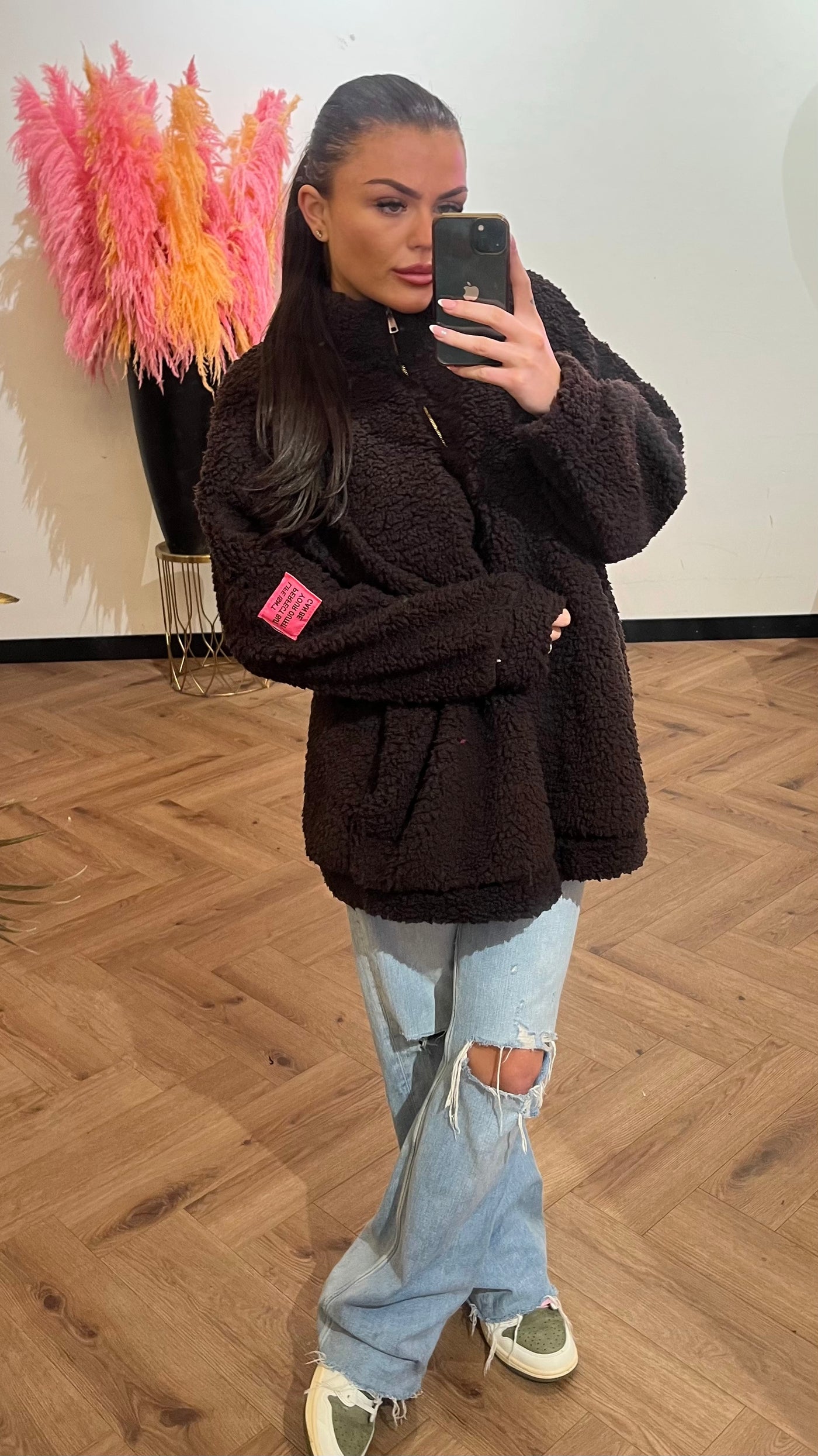 COMFY TEDDY SWEATER BROWN