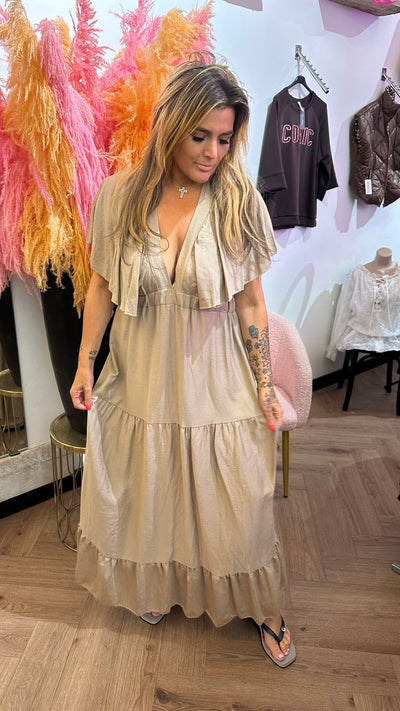 ACTIE JAIMY DRESS CAMEL