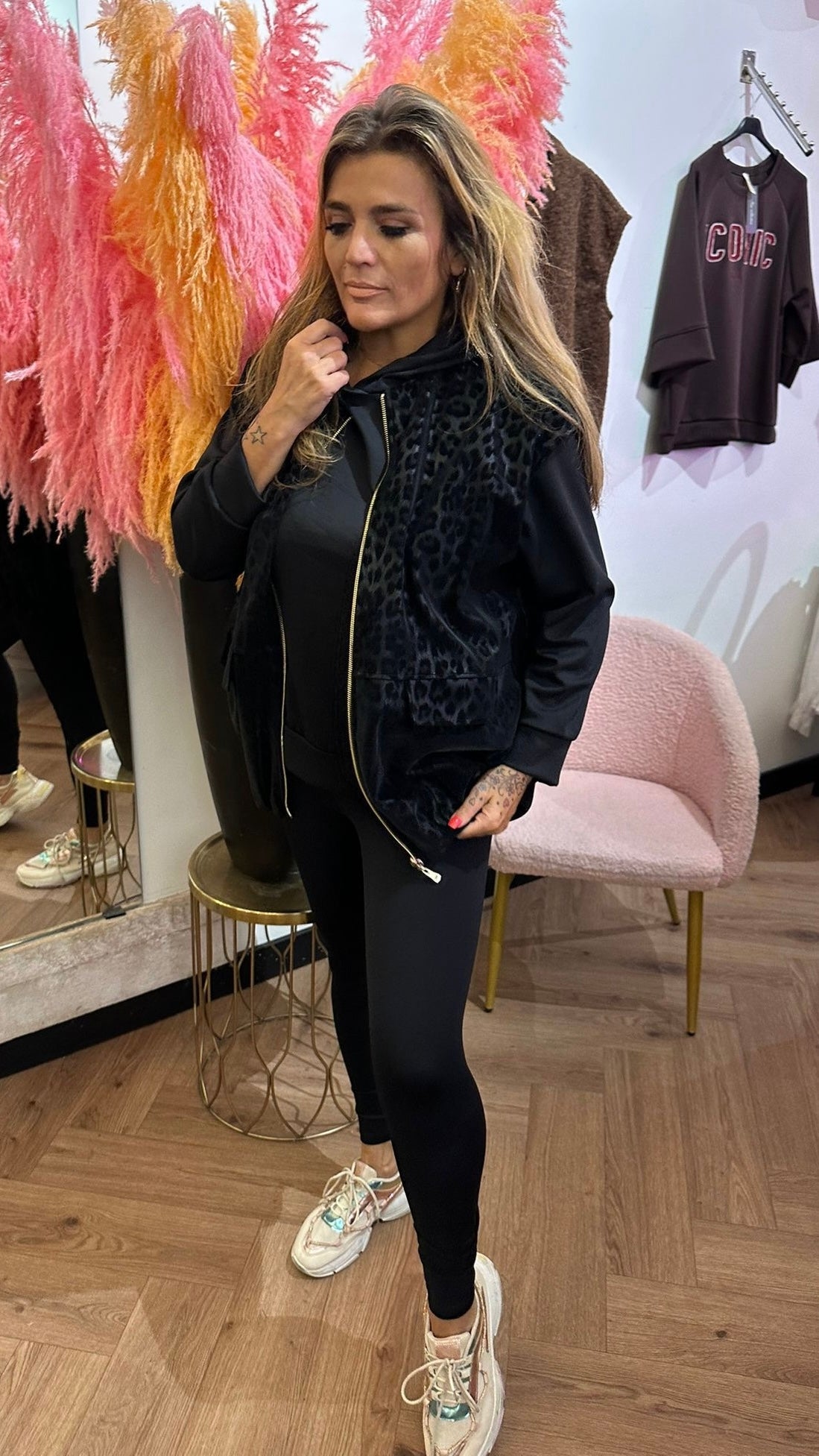 JAMILA PANTER LEATHERLOOK BODY